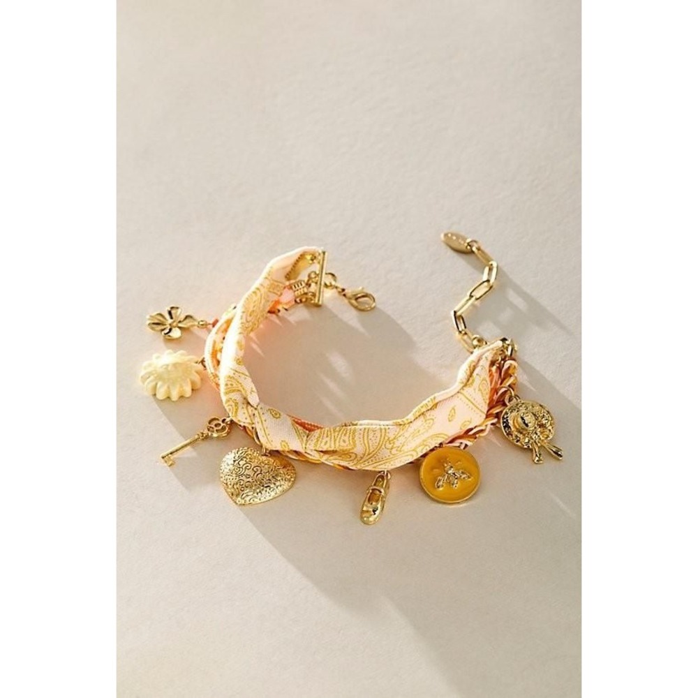 Free People High Noon Anklet Bracelet Banana Cream New NWT Charm boho beach